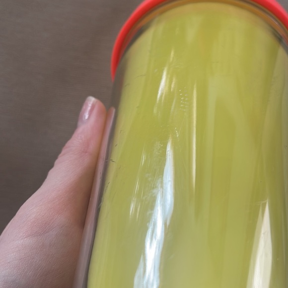Neon Yellow Starbucks Colorblock cup 16 oz - Picture 4 of 4